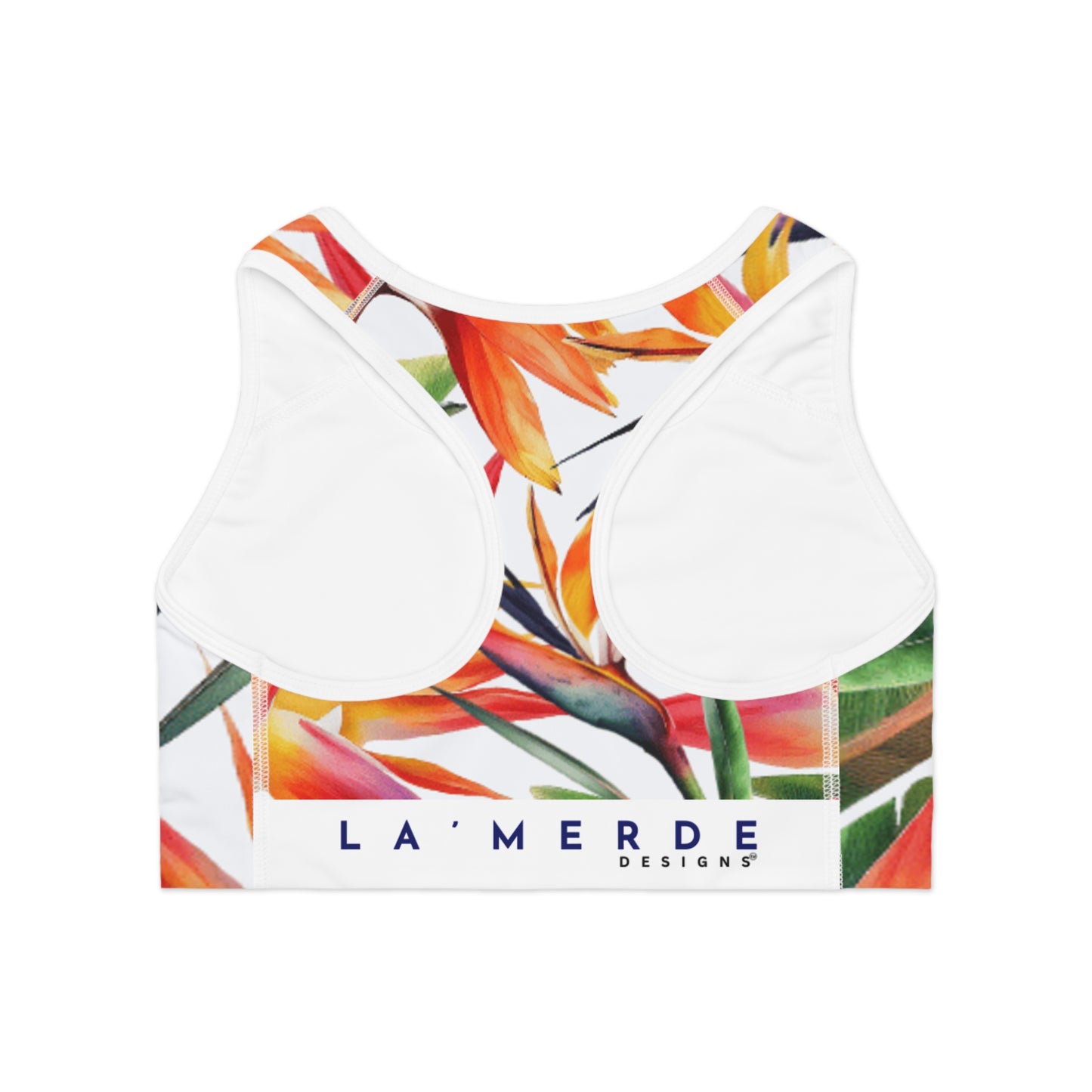 Workout Sports Bra: Brilliant Birds of Paradise