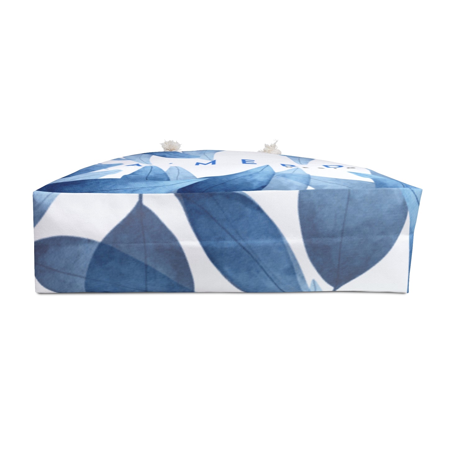 Beach & Weekend Tote: Watercolor Blue Leaf Seaweed