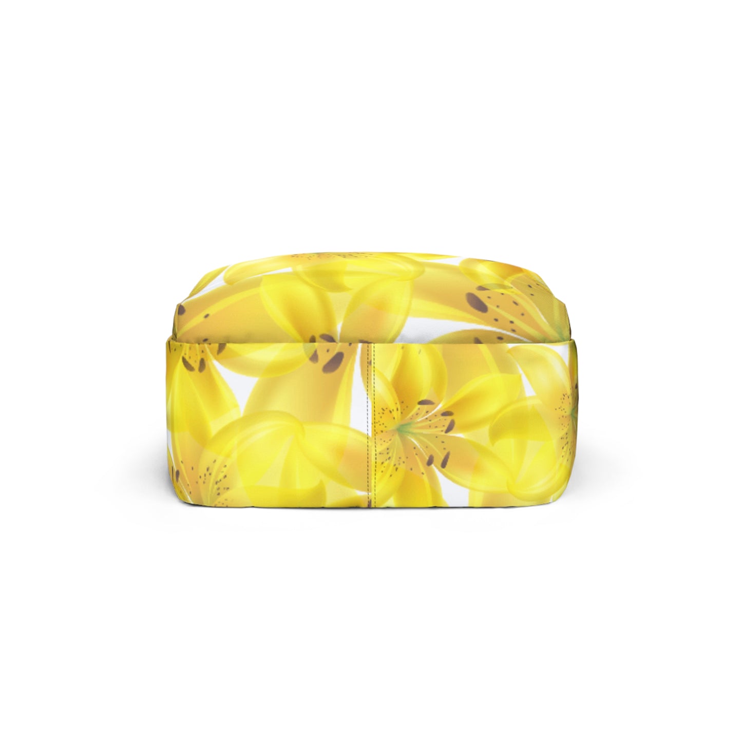 Traditional Travel Backpack: Watercolor Yellow Lilium Lilly