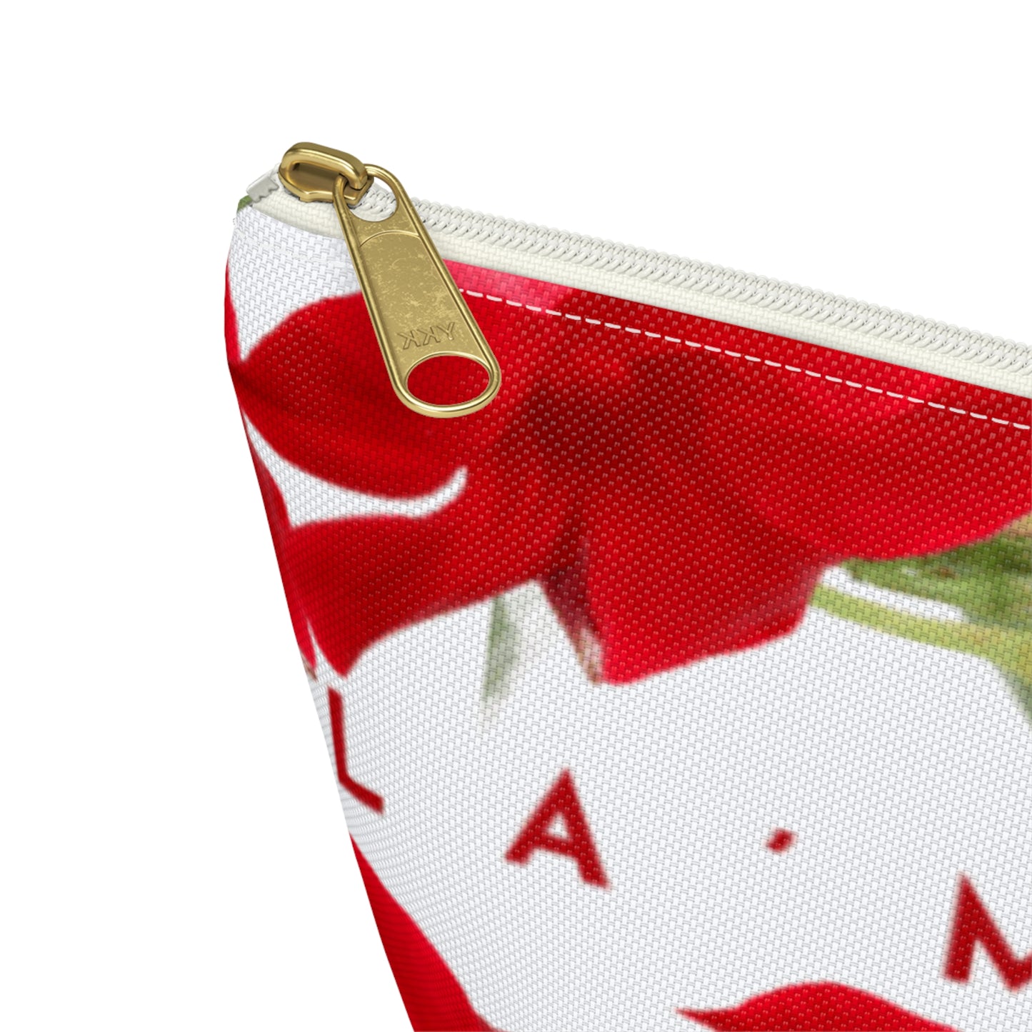 Accessory Pouch: Brilliant Red Tropical Hibiscus