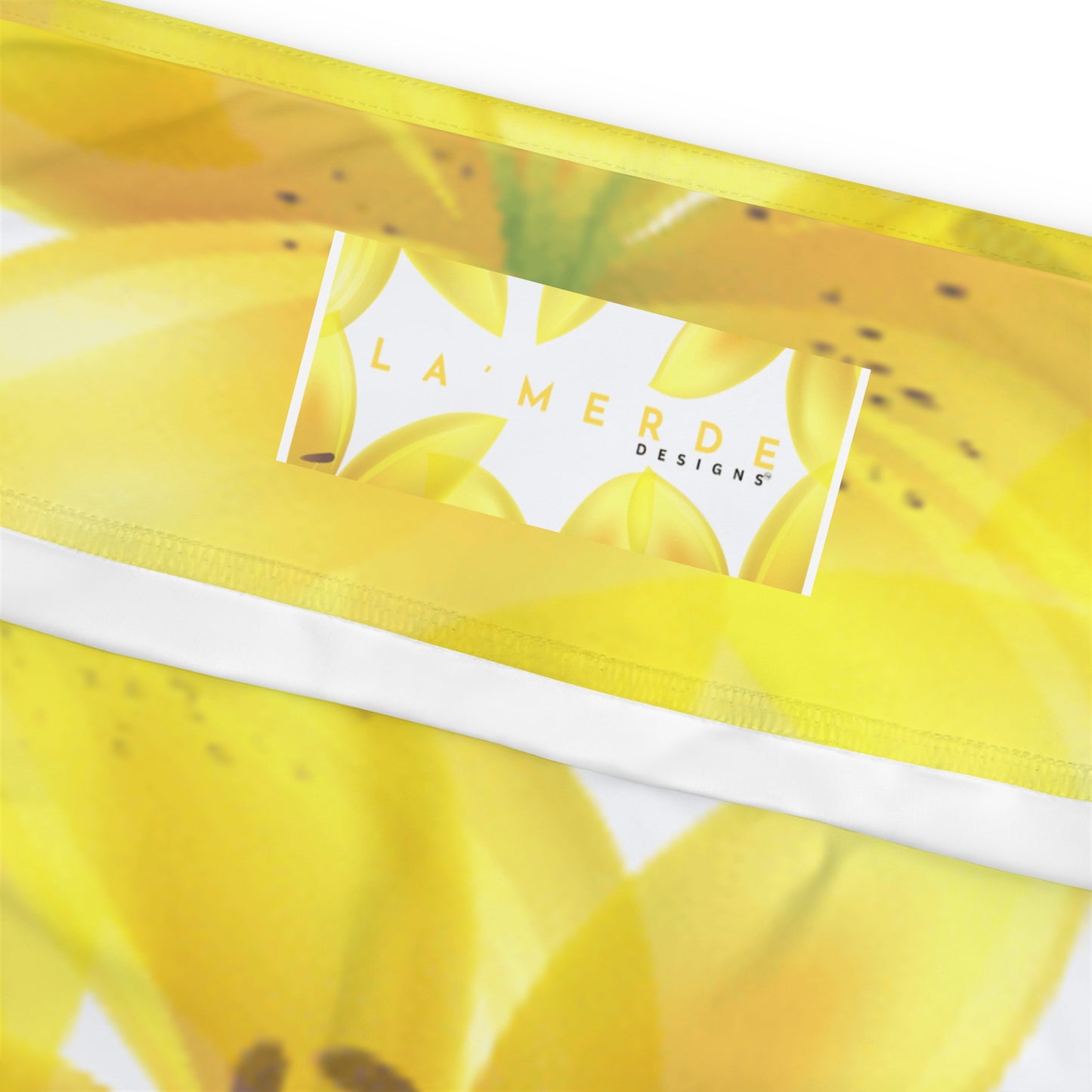 Plus Size Workout Leggins: Watercolor Yellow Lilium Lily