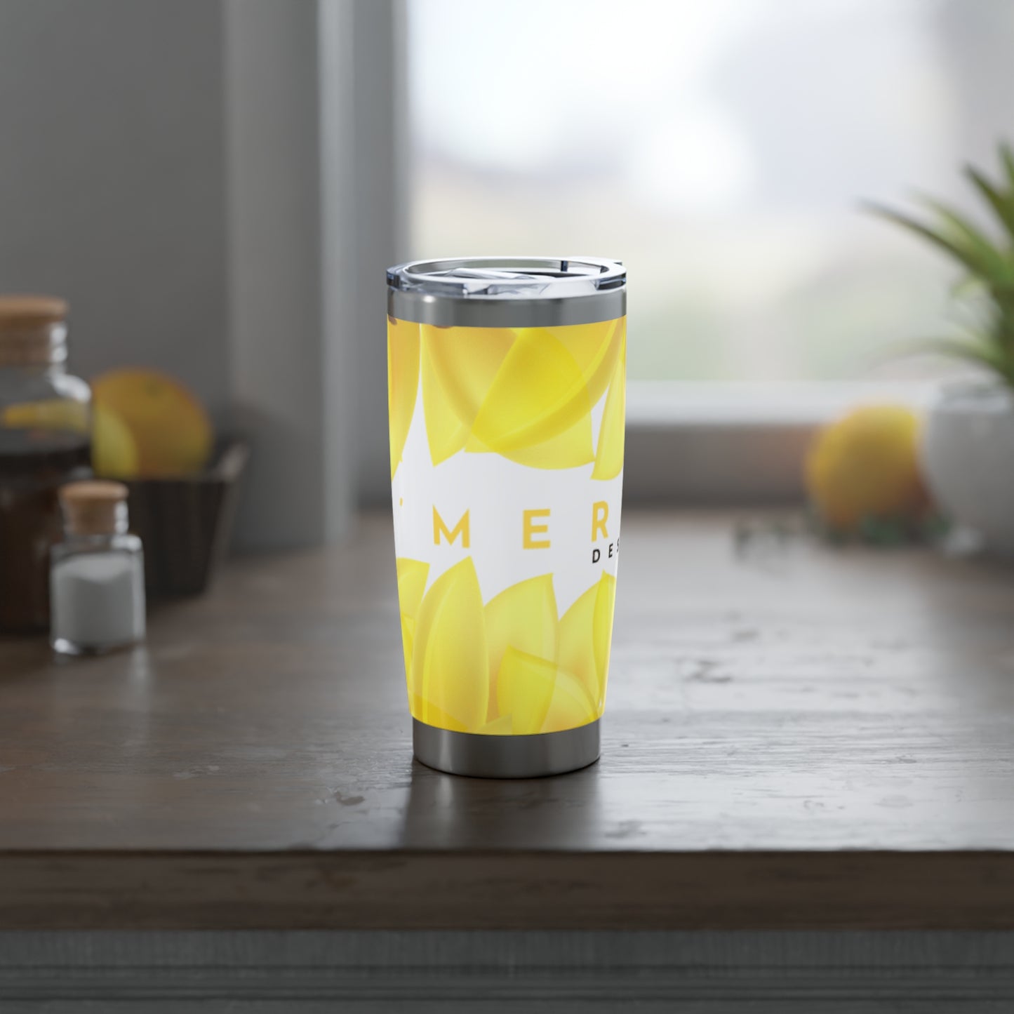 VagaBond 20oz Tumbler: Watercolor Yellow Lilium Lily