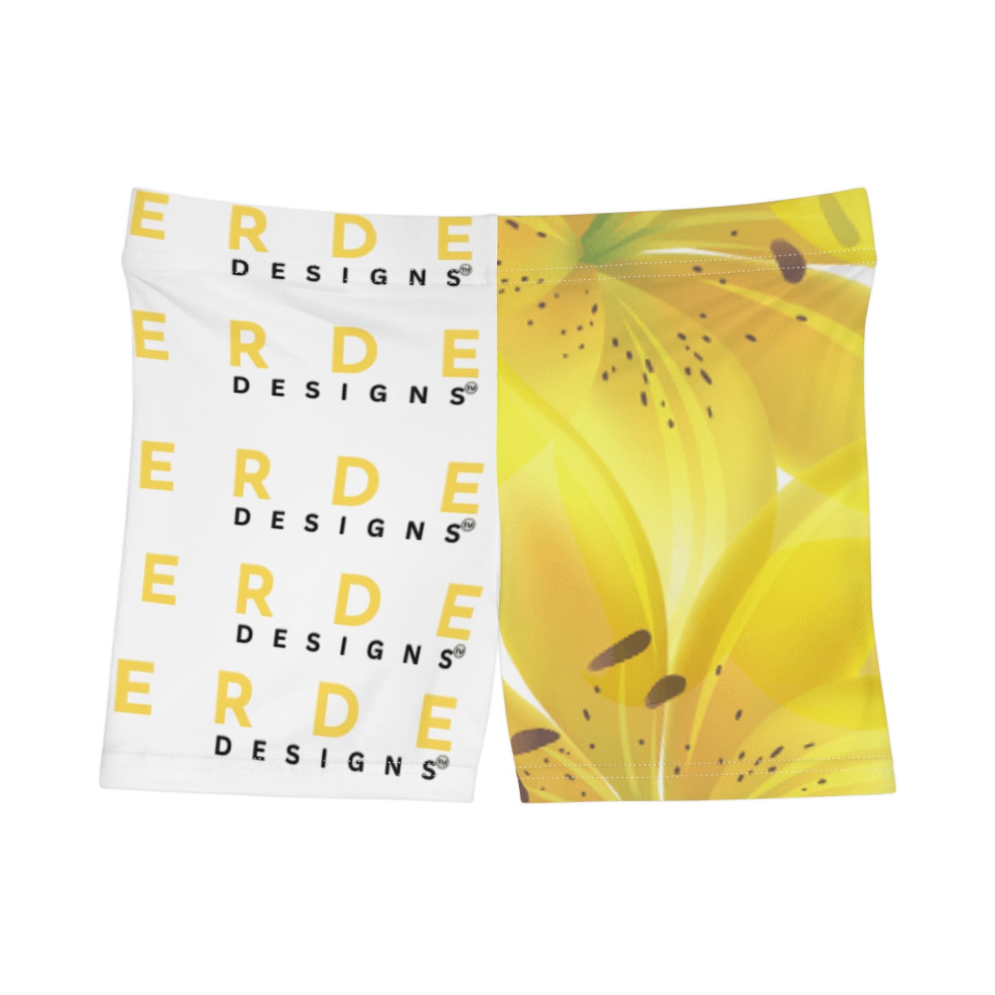 Yoga Sexy Boy Shorts: Watercolor Yellow Lilium Lilly