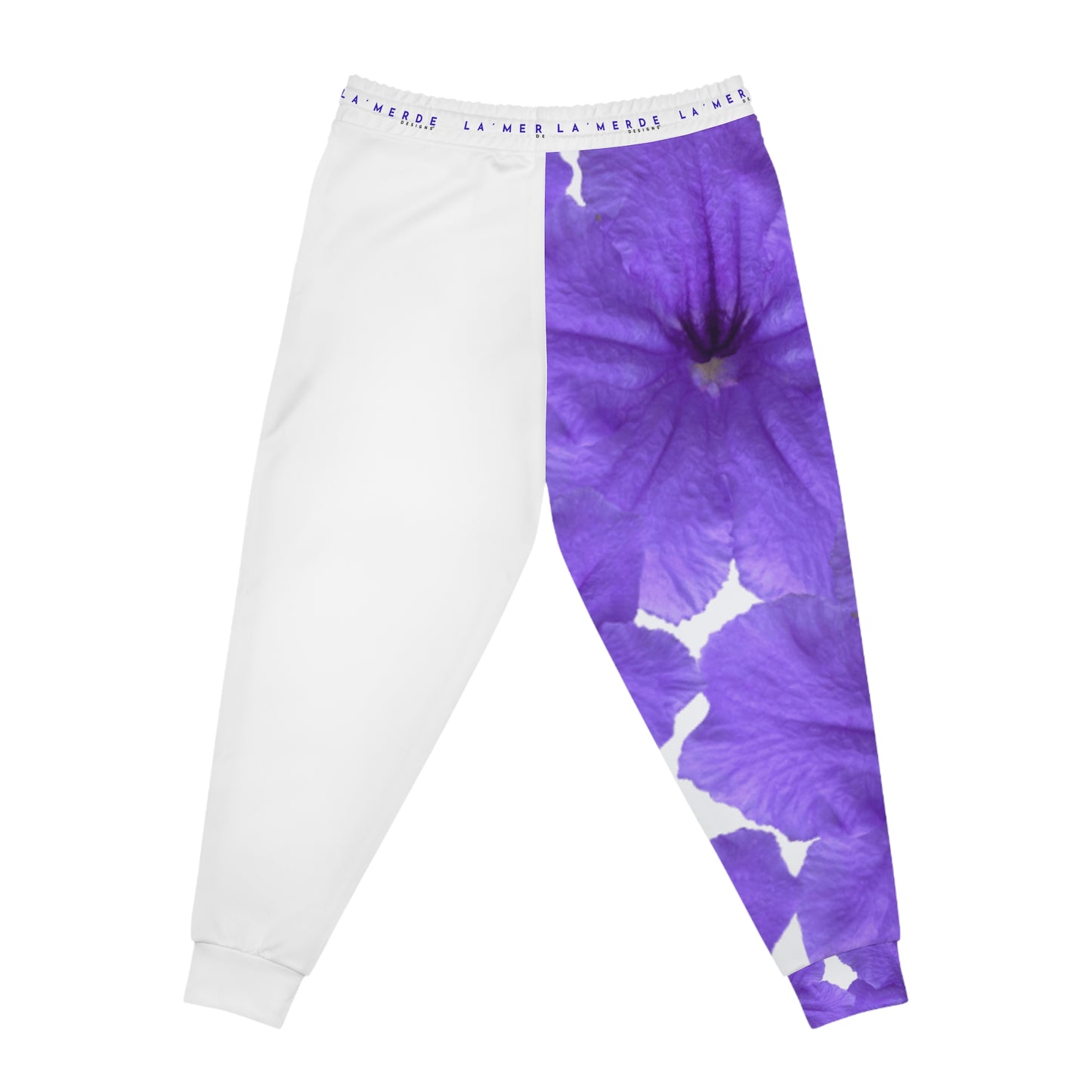 Unisex Athletic Fit Jogging Pants: Watercolor Purple Ruellia Tuberosa