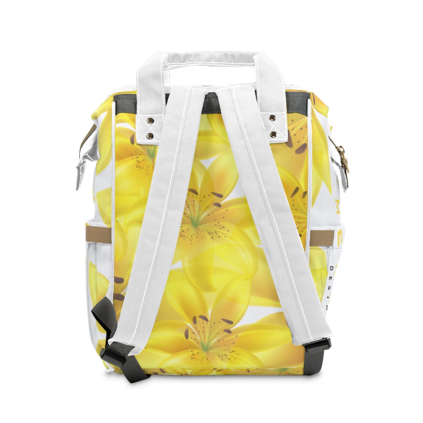 Multifunctional Backpack: Watercolor Yellow Lilium Lilly